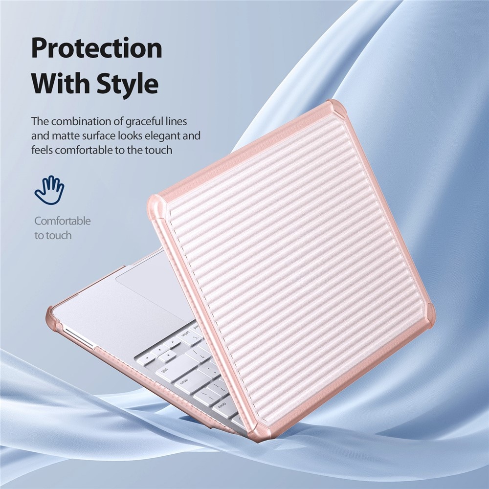 MacBook Neo Armor Pattern cover hoes - Roze