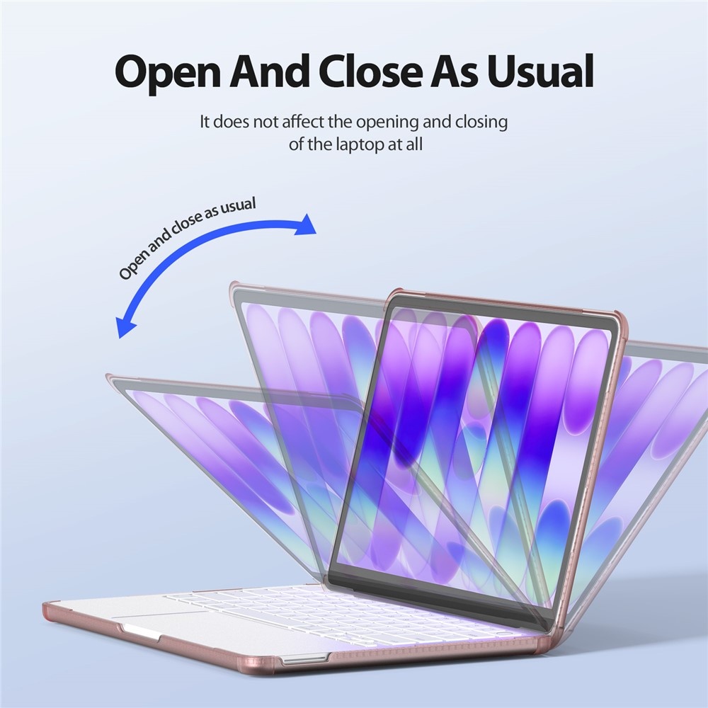 MacBook Neo Armor Pattern cover hoes - Roze