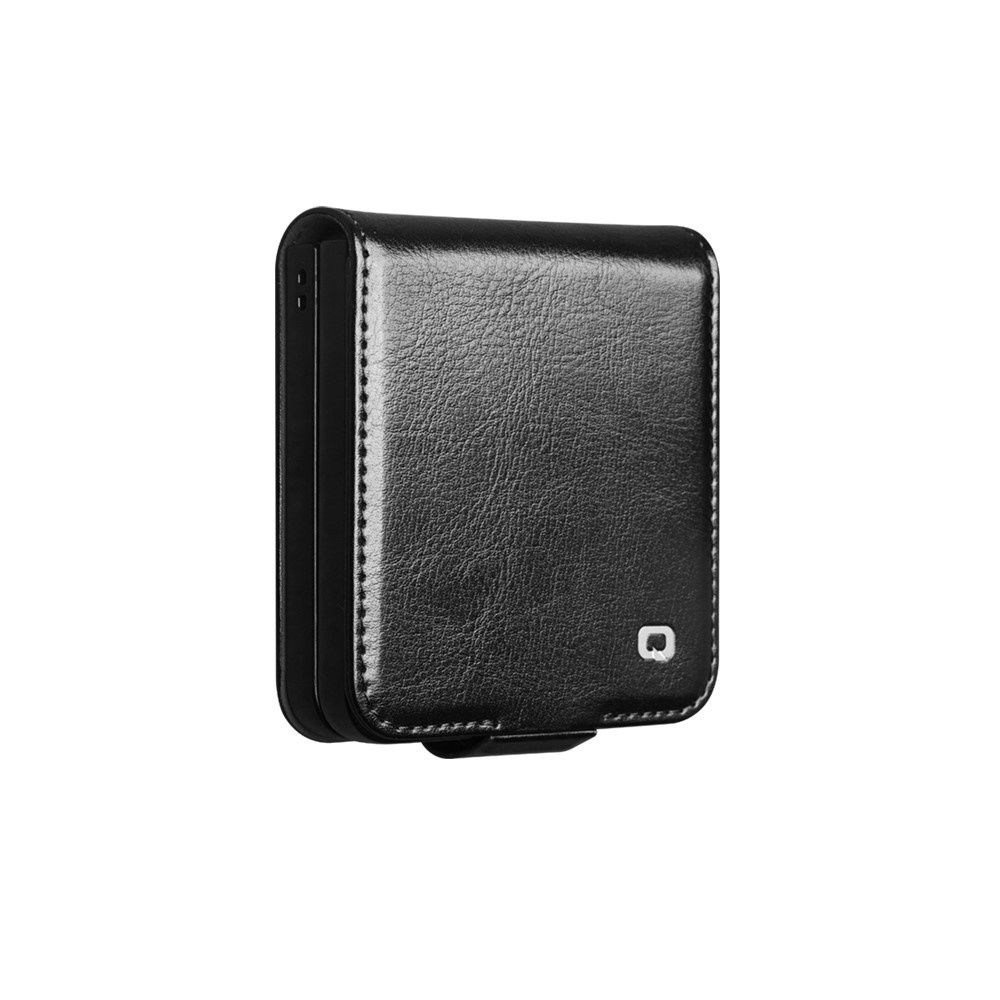 Samsung Galaxy Z Flip 8 leren Flipcase hoesje - Zwart