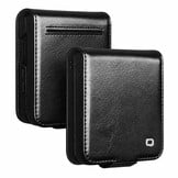 Samsung Galaxy Z Flip 8 leren Flipcase hoesje - Zwart