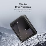 Samsung Galaxy Z Flip 8 Leren hoes Backcover - Zwart