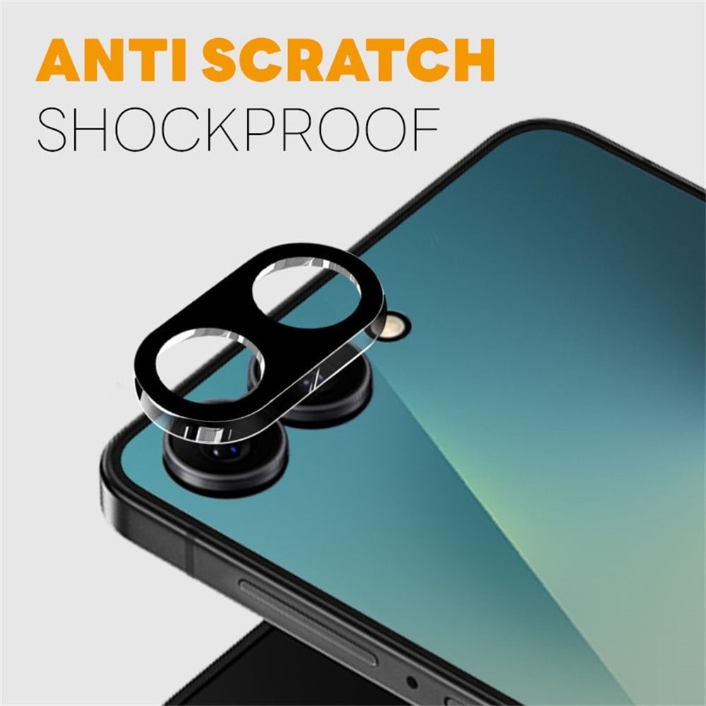 Samsung Galaxy Z Flip 8 Full cover camera lens protector – Tempered glass (2 stuks) – Zwart
