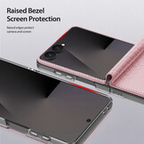Samsung Galaxy Z Flip 8 Leren hoes Backcover - Lichtroze