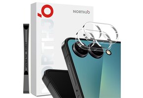 NORTHJO (2 stuks) Samsung Galaxy Z Flip 8 Full cover camera glas - Lens tempered glass - Transparant