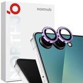 Samsung Galaxy Z Flip 8 camera lens protector – Metalen Ringen – Paars