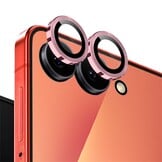 Samsung Galaxy Z Flip 8 camera lens protector – Metalen Ringen – Roze