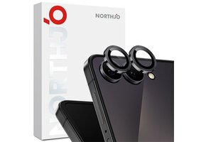 NORTHJO Samsung Galaxy Z Flip 8 camera Lens protector - Metalen ringen - Zwart