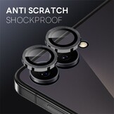 Samsung Galaxy Z Flip 8 camera lens protector – Metalen Ringen – Zwart