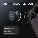 Samsung Galaxy Z Flip 8 camera lens protector – Metalen Ringen – Zwart