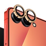 Samsung Galaxy Z Flip 8 camera lens protector – Metalen Ringen – Goud