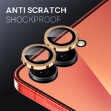 Samsung Galaxy Z Flip 8 camera lens protector – Metalen Ringen – Goud