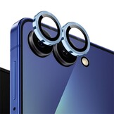 Samsung Galaxy Z Flip 8 camera lens protector – Metalen Ringen – Blauw