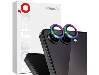 NORTHJO Samsung Galaxy Z Flip 8 camera Lens protector - Metalen ringen - Multi color