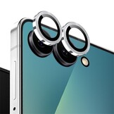 Samsung Galaxy Z Flip 8 camera lens protector – Metalen Ringen – Zilver
