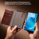 Samsung Galaxy Z Fold 8 leren bookcase hoesje - Donkerbruin