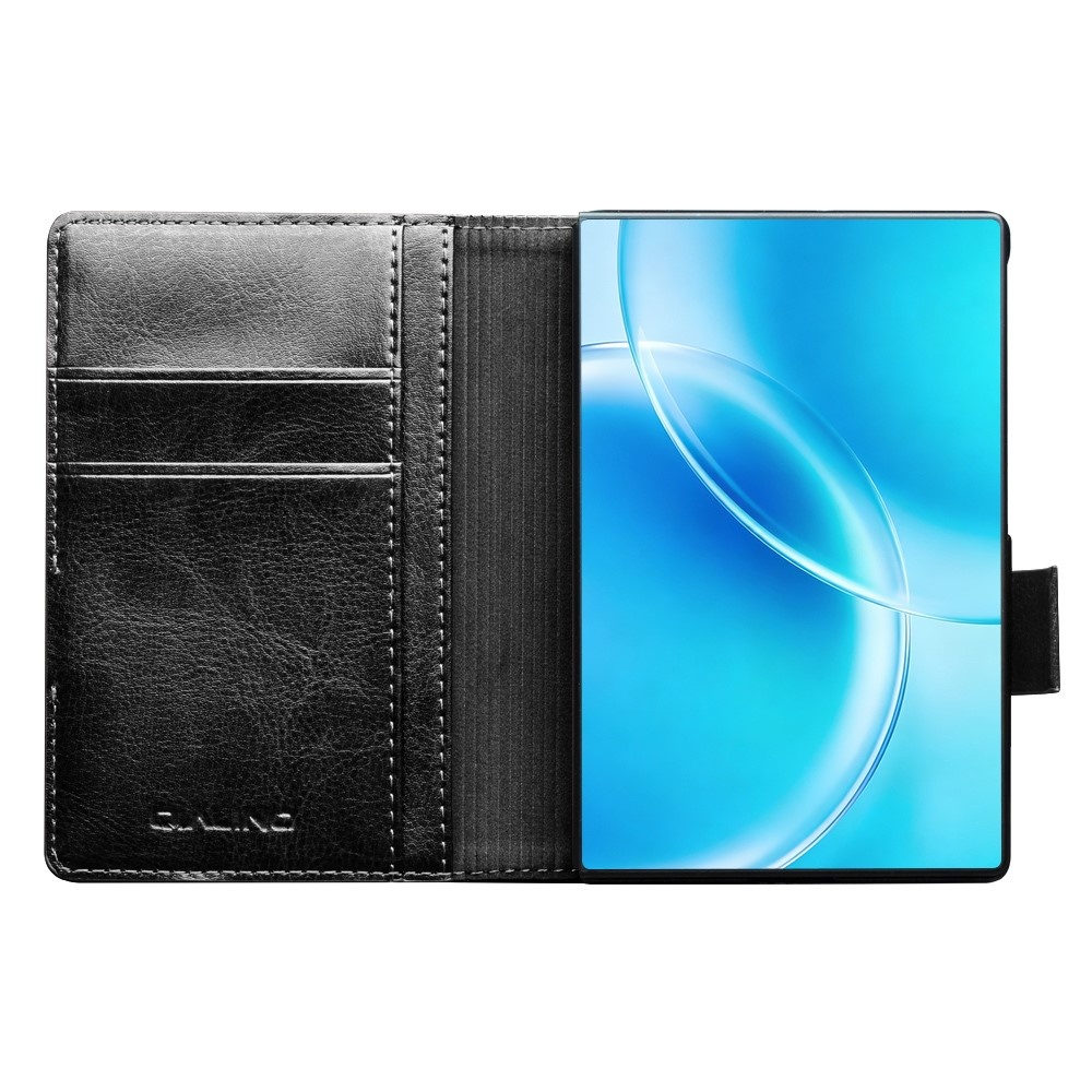 Samsung Galaxy Z Fold 8 leren bookcase hoesje - Zwart