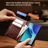 Samsung Galaxy Z Fold 8 leren bookcase hoesje - Zwart