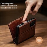 Samsung Galaxy Z Fold 8 leren bookcase hoesje - Zwart