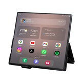 Samsung Galaxy Z Fold 8 Ultra leren bookcase hoesje - Zwart