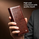 Samsung Galaxy Z Fold 8 Ultra leren bookcase hoesje - Zwart