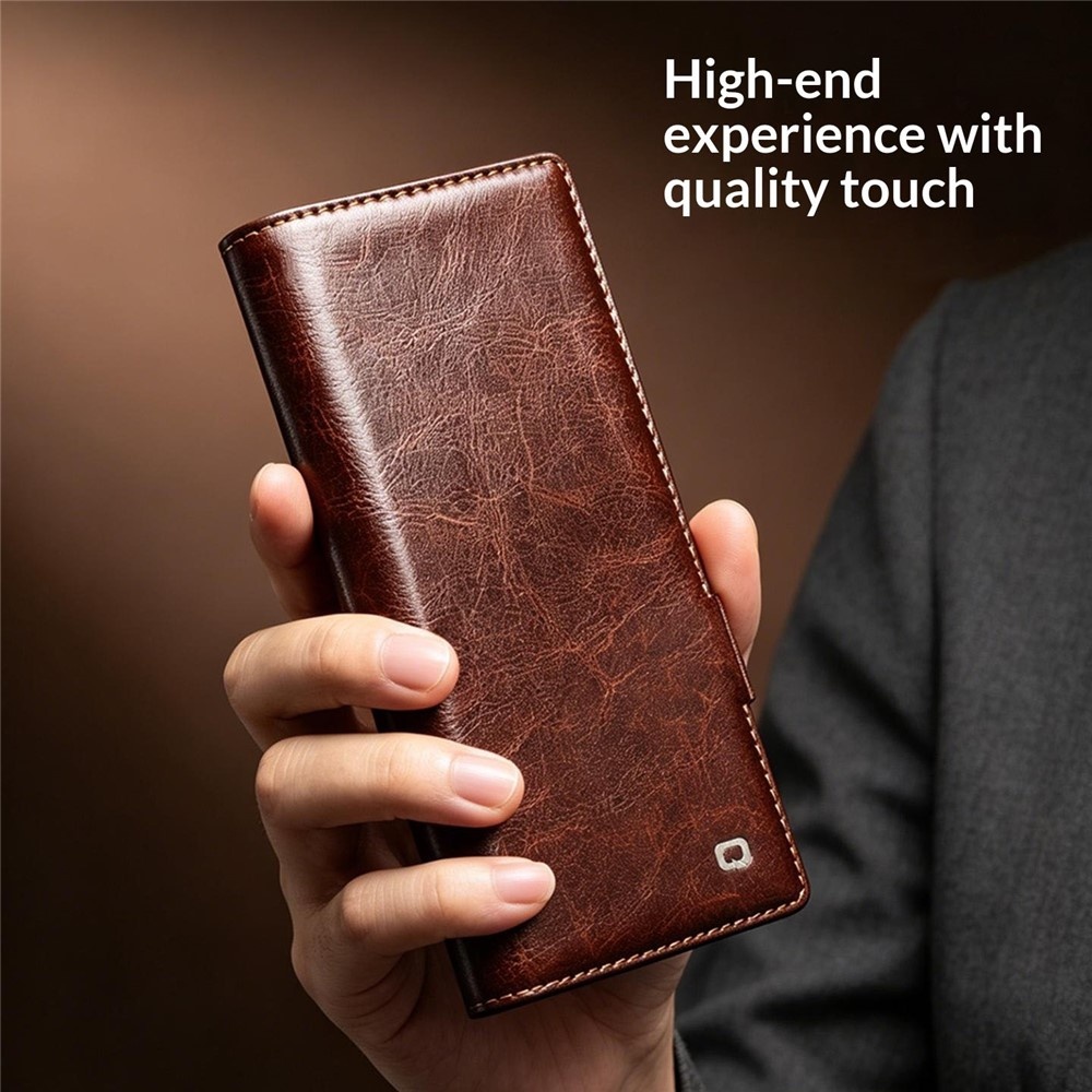 Samsung Galaxy Z Fold 8 Ultra leren bookcase hoesje - Zwart