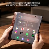 Samsung Galaxy Z Fold 8 Ultra leren bookcase hoesje - Zwart