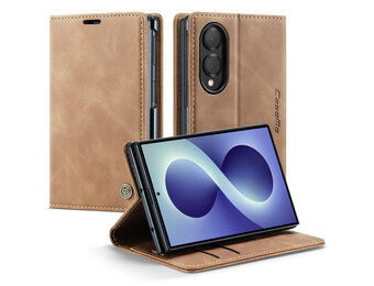 Caseme Samsung Galaxy Z Fold 8 bookcase stand hoes - Bruin