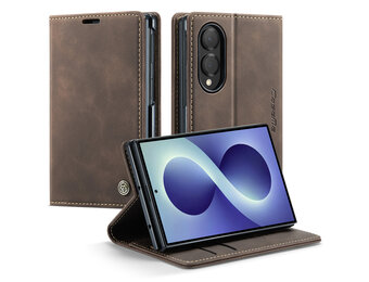 Caseme Samsung Galaxy Z Fold 8 bookcase stand hoes - Coffee