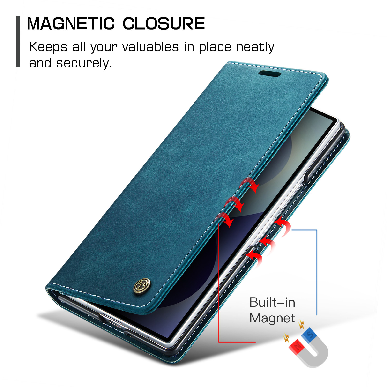 Samsung Galaxy Z Fold 8 Ultra bookcase stand hoes - Blauw