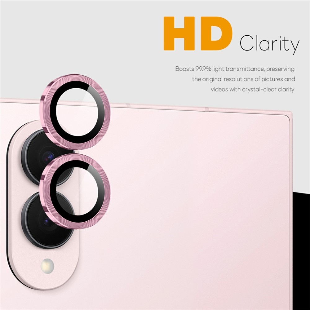 Samsung Galaxy Z Fold 8 camera lens protector – Metalen Ringen – Roze