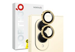 NORTHJO Samsung Galaxy Z Fold 8 camera Lens protector - Metalen ringen - Goud