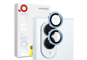 NORTHJO Samsung Galaxy Z Fold 8 camera Lens protector - Metalen ringen - Blauw