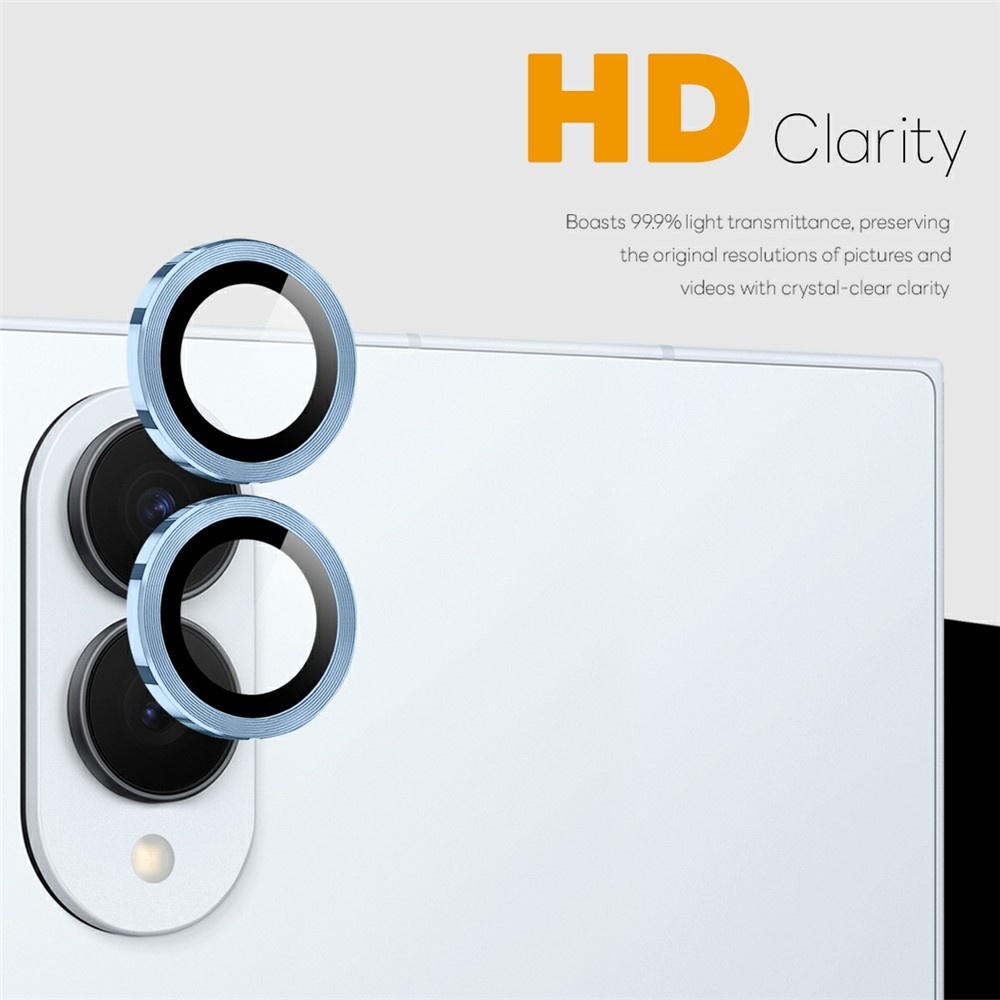 Samsung Galaxy Z Fold 8 camera lens protector – Metalen Ringen – Blauw