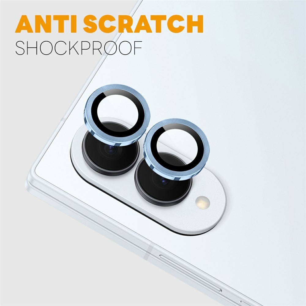 Samsung Galaxy Z Fold 8 camera lens protector – Metalen Ringen – Blauw