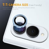 Samsung Galaxy Z Fold 8 camera lens protector – Metalen Ringen – Blauw