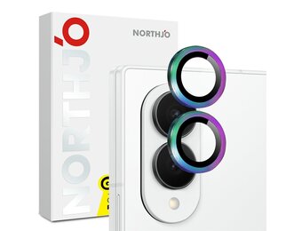 NORTHJO Samsung Galaxy Z Fold 8 camera Lens protector - Metalen ringen - Multi Color