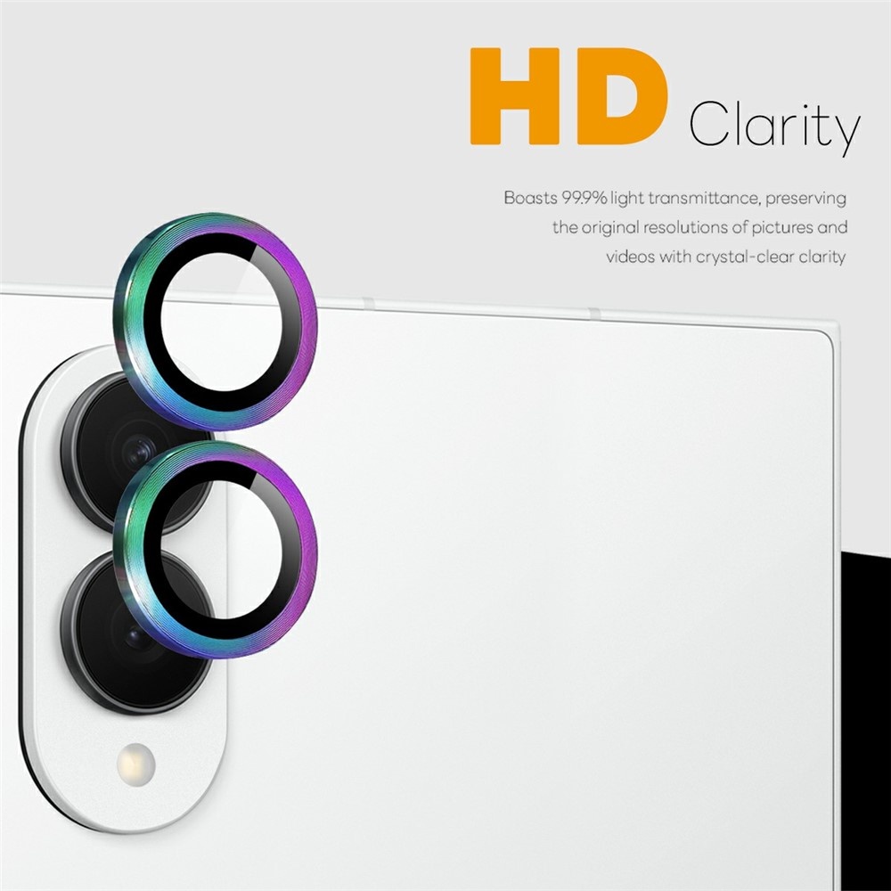 Samsung Galaxy Z Fold 8 camera lens protector – Metalen Ringen – Multi Color