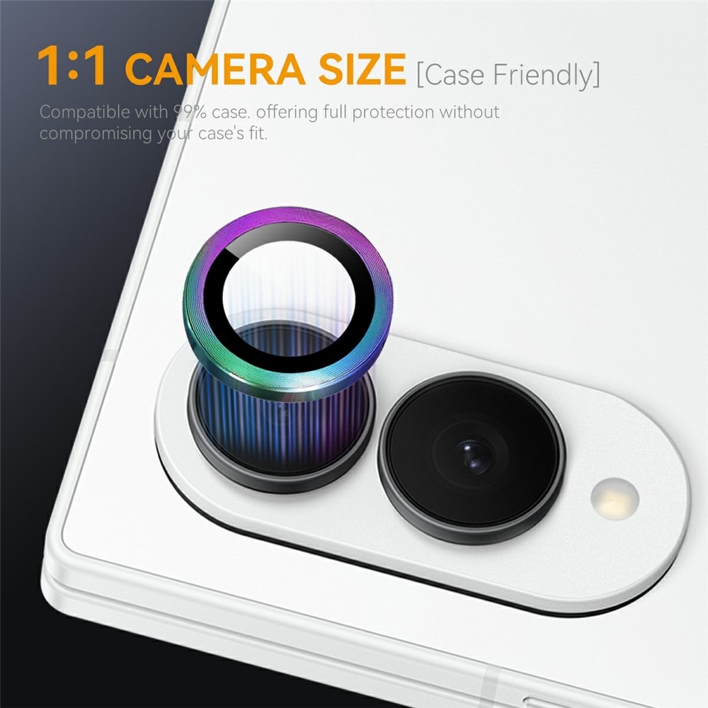 Samsung Galaxy Z Fold 8 camera lens protector – Metalen Ringen – Multi Color