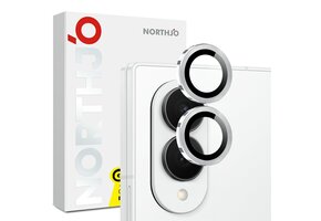 NORTHJO Samsung Galaxy Z Fold 8 camera Lens protector - Metalen ringen - Zilver