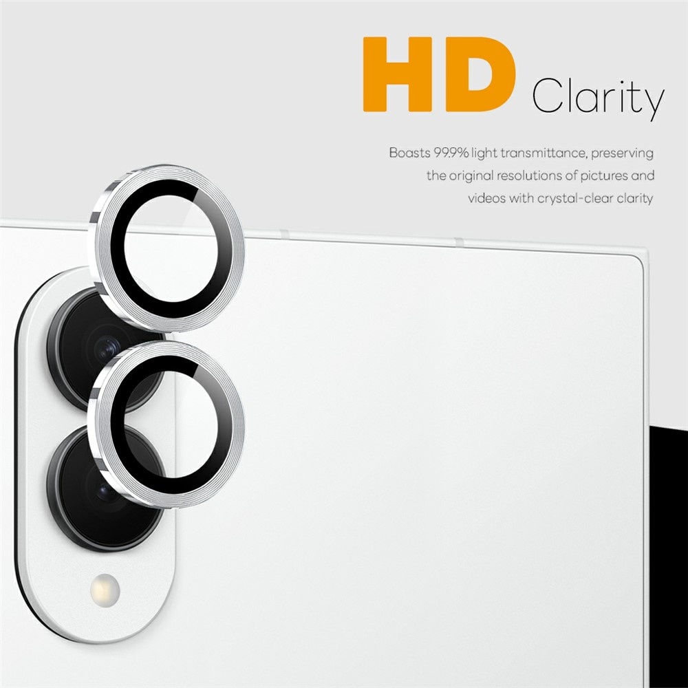 Samsung Galaxy Z Fold 8 camera lens protector – Metalen Ringen – Zilver