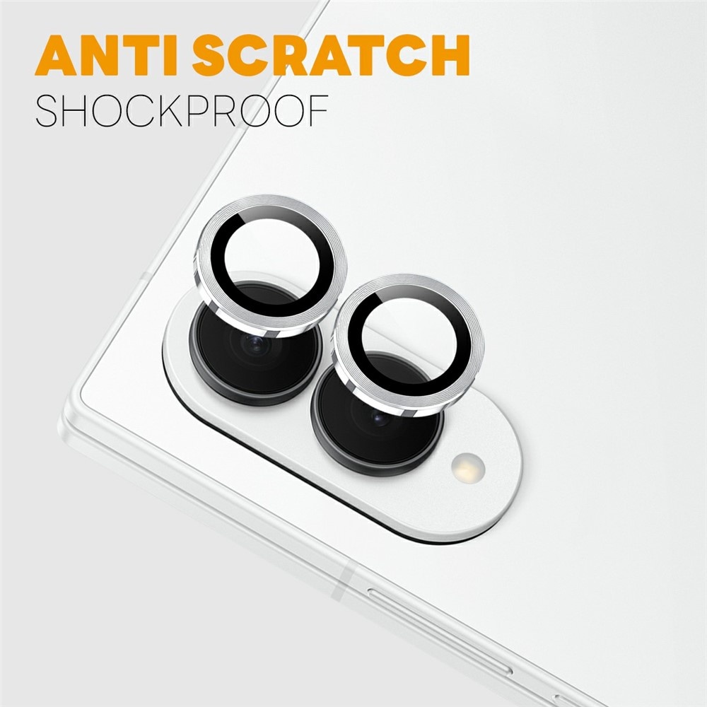 Samsung Galaxy Z Fold 8 camera lens protector – Metalen Ringen – Zilver