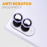 Samsung Galaxy Z Fold 8 camera lens protector – Metalen Ringen – Paars