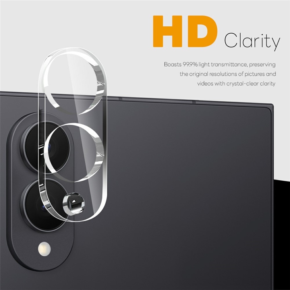 Samsung Galaxy Z Fold 8 Full cover camera lens protector – Tempered glass (2 stuks) – Transparant