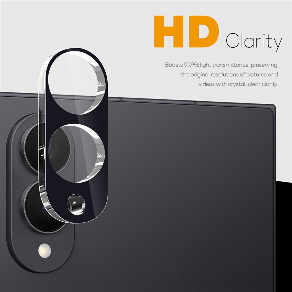 Samsung Galaxy Z Fold 8 Full cover camera lens protector – Tempered glass (2 stuks) – Zwart