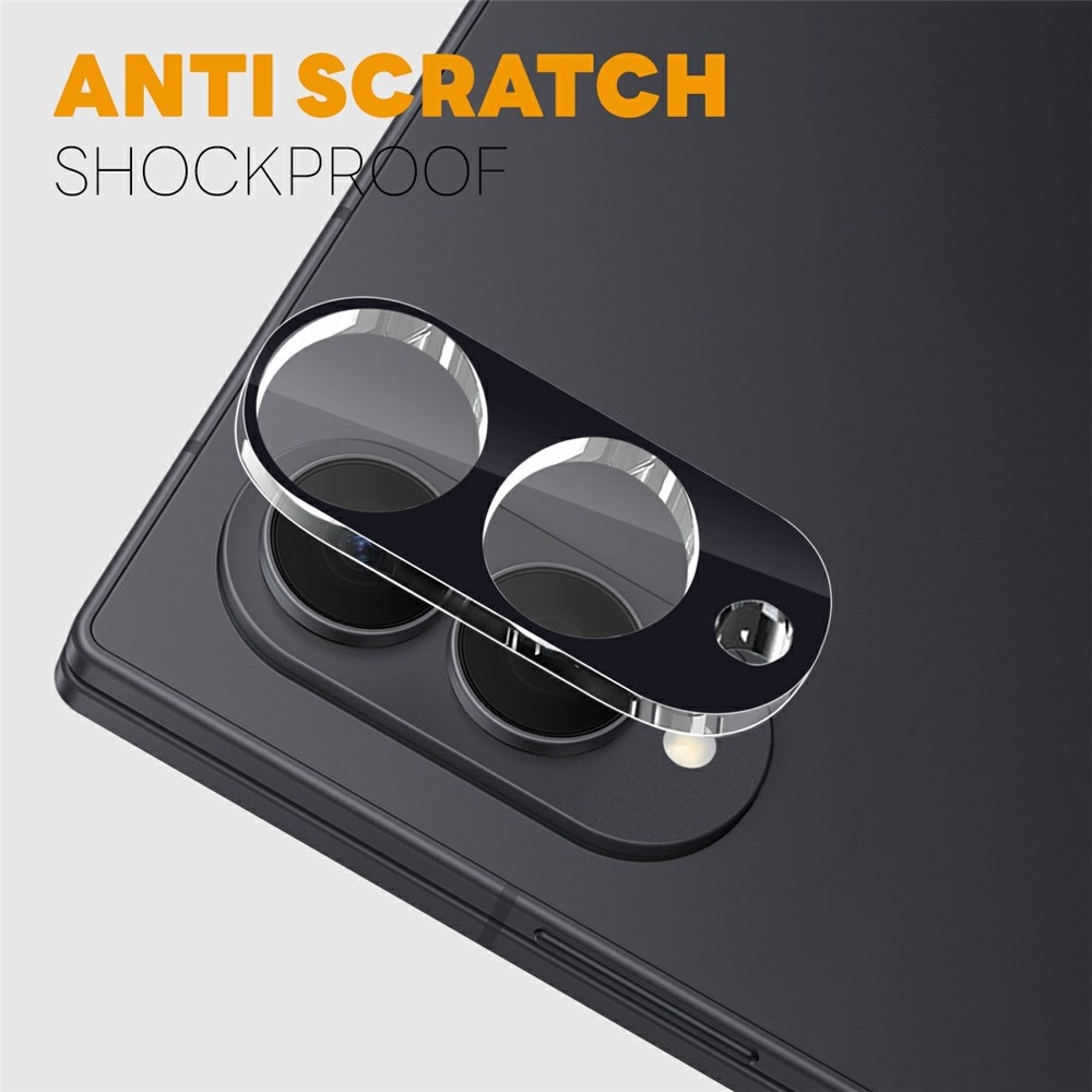 Samsung Galaxy Z Fold 8 Full cover camera lens protector – Tempered glass (2 stuks) – Zwart