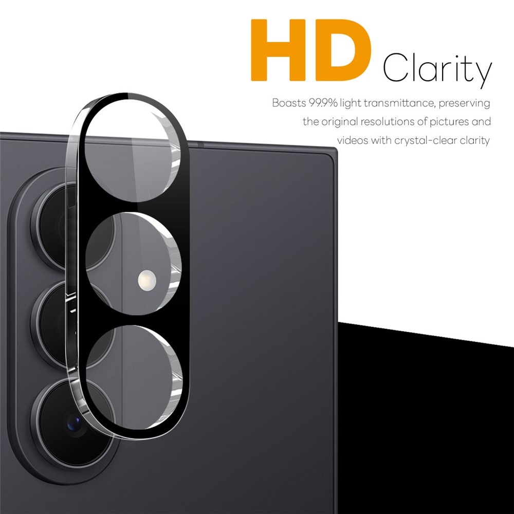 Samsung Galaxy Z Fold 8 Ultra Full cover camera lens protector – Tempered glass (2 stuks) – Zwart