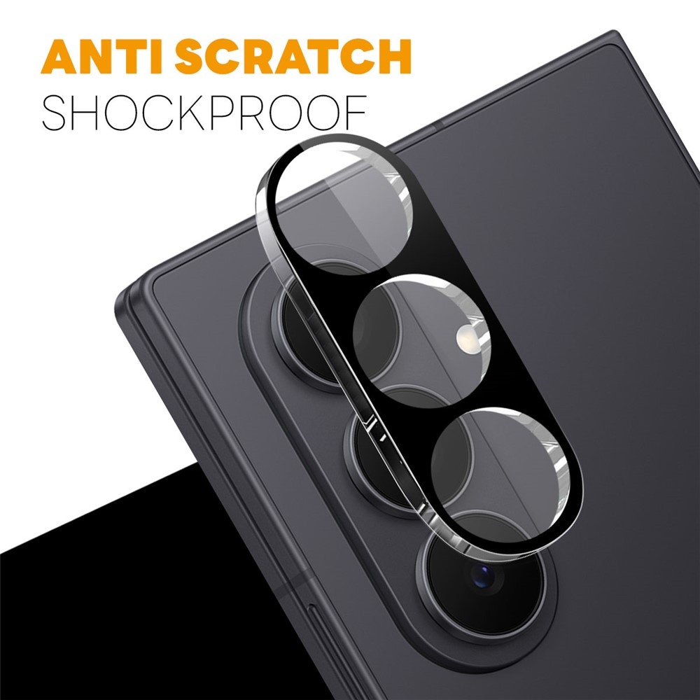 Samsung Galaxy Z Fold 8 Ultra Full cover camera lens protector – Tempered glass (2 stuks) – Zwart