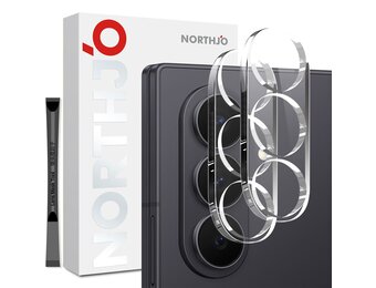 NORTHJO (2 stuks) Samsung Galaxy Z Fold 8 Ultra Full cover camera glas - Lens tempered glass - Transparant