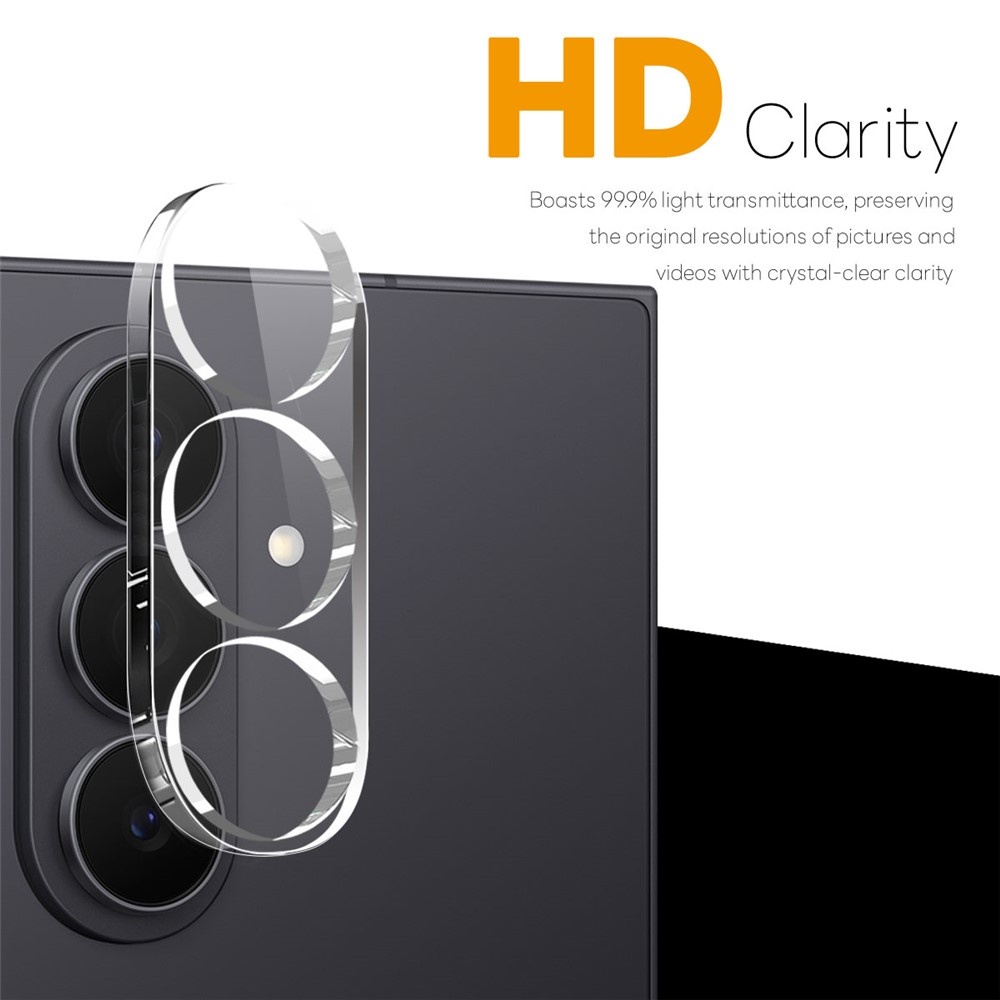 Samsung Galaxy Z Fold 8 Ultra Full cover camera lens protector – Tempered glass (2 stuks) – Transparant