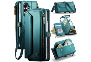 Caseme Samsung Galaxy Z Fold 8 Ultra hoesje - portemonnee tasje - Petrol